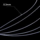 Fishing Thread Nylon Wire, Clear, 0.3mm, about 100m/roll