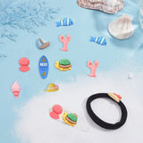 36Pcs 9 Style Resin Cabochons, Beach Style, Octopus & Ship & Bra & Underwear & Hat & Sunglasses & Tortoise & Shorts, Mixed Color, 4pcs/style