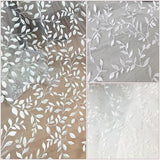 Leaf Pattern Polyester Embroidered Eyelet Lace Fabric, for DIY Clothing Accessories, White, 164x0.05cm