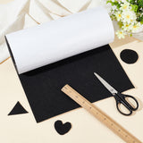 Self-Adhesion Polyester Felt Fabric, DIY Crafts, Black, 300x30x0.2cm