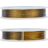 Tiger Tail Wire, 304 Stainless Steel Wire, Goldenrod, 0.45mm, about 164.04 Feet(50m)/roll