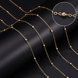 DIY Chain Bracelet Necklace Making Kits, Including Brass Satellite Chain & Jump Rings, 304 Stainless Steel Clasps, Golden, Chain: 32.8 Feet(10m)/set