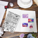 Custom PVC Plastic Clear Stamps, for DIY Scrapbooking, Photo Album Decorative, Cards Making, Stamp Sheets, Film Frame, Mixed Shapes, 160x110x3mm