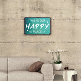 Tinplate Sign Poster, Horizontal, for Home Wall Decoration, Rectangle, Word, 200x300x0.5mm