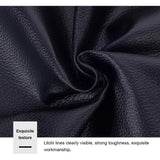 Imitation Leather, Garment Accessories, Rectangle, Black, 33x140cm