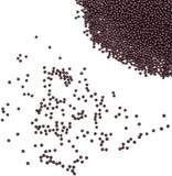 11/0 Glass Seed Beads, Baking Varnish, Opaque Colours, Round, Coconut Brown, 2x1.5mm, Hole: 0.3mm, about 100g/box