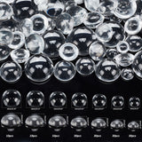 150Pcs 7 Sizes Transparent Glass Cabochons, Half Round, Clear, 8~20x4~10mm