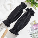 Polyester Detachable Puff Sleeves, for Wedding Bridal Dress Tulle Accessories, Black, 290x160x25mm