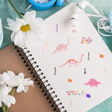 Clear Silicone Stamps, for DIY Scrapbooking, Photo Album Decorative, Cards Making, Dinosaur, 150x150x3mm