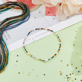 20 Strands 20 Colors Electroplate Glass Beads Strands, Full Plated, Faceted, Rondelle, Mixed Color, 2x1.5mm, Hole: 0.6mm, about 220pcs/Strand, 14.57~14.76 inch(37~37.5cm), 1strand/color