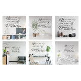 PVC Quotes Wall Sticker, for Stairway Home Decoration, Black, 40x55cm