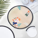 Sublimation Blank Polyester Folding Fan, Flat Round, Black, 250x2mm