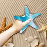 Wood Wall Art Decorations, Home Hanging Ornaments, Starfish Pattern, 254x245mm