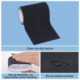PVC Non-Slip Shoes Sole Sticker Sheets, Adhesive Shoe Sole Protectors, High Heels Anti-Slip Shoe Pads, Black, 100x0.9mm, 1.5m/roll