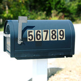 4 Sets 4 Colors PVC Self-adhesive Reflective Mailbox Stickers, Waterproof Decals for Mailboxes, House Numbers, Number 0~9, Mixed Color, 105x55x0.2mm, about 10pcs/set