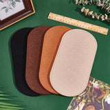 4Pcs 4 Colors Felt Bag Bottom Shaper, Oval, Mixed Color, 30x15.2x0.5cm, 1pc/color