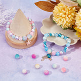 160Pcs 8 Colors Imitation Pearl Acrylic Beads, Berry Beads, Combined Beads, Round, Mixed Color, 12mm, Hole: 1mm, 20pcs/color