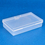 Plastic Bead Containers, Cuboid, Clear, 13.2x7.7x3cm, 6pcs, Carton: 20x15x10cm