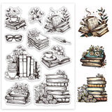 Book Summer Theme Clear Stamps