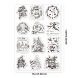 Custom Summer Theme PVC Plastic Clear Stamps, for DIY Scrapbooking, Photo Album Decorative, Cards Making, Mixed Shapes, 160x110mm