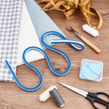 DIY Sewing Tool Kit, Including 1Pc Measuring Tapes, 1Pc Iron Sewing Tracing Wheel, 6Pcs Tailor Chalk Pens, Mixed Color, Box: 74x72x17mm