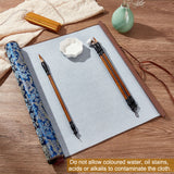 Chinese Calligraphy Brushes Pen, with Chinese Calligraphy Brush Water Writing Magic Cloth, Reusable Chinese Calligraphy Practice Scrolls, Mixed Color, Cloth: about 77x38.8x37.5cm, 1pc, Brush Pen: 25.5~29cm, 3pcs