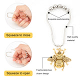 DIY Bathroom Bees Shower Curtain Rings Kit, including Iron Shower Curtain Hooks, Open Jump Rings & Tibetan Style Alloy Bees Pendants, Mixed Color, 8~73.5x8~42.5x0.7~8mm, 48pcs/box