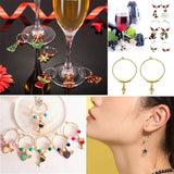 150Pcs 3 Colors Brass Wine Glass Charm Rings, Hoop Earrings Findings, Mixed Color, 30x0.8mm, 20 Gauge, 50pcs/color
