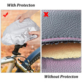 Polyester Waterproof Seat Covers, for Mountain Bicycle, Silver, 180x0.5mm, Inner Diameter: 75mm