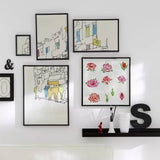 PET Plastic Hollow Out Drawing Painting Stencils Templates, Square, Rose Pattern, 18x18cm