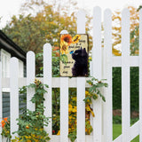 Vintage Metal Iron Tin Sign Poster, Wall Decor for Bars, Restaurants, Cafes Pubs, Vertical Rectangle, Cat Pattern, 300x200x0.5mm