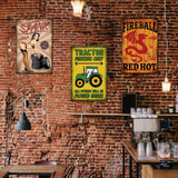 Vintage Metal Tin Sign, Iron Wall Decor for Bars, Restaurants, Cafes Pubs, Rectangle, Car, 300x200x0.5mm