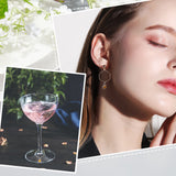 40Pcs Brass Earring Hoop Earring Findings, Wine Glass Charm Rings, Hexagon, Nickel Free, Golden, 20 Gauge, 26~26.5x20~20.5x0.8mm, Pin: 0.8mm