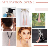 10Pcs Nylon Tassels Big Pendant Decorations, PeachPuff, 83~92x9~10mm, Hole: 1.5~4mm