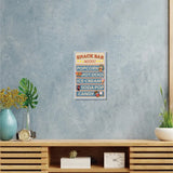 Vintage Metal Iron Tin Sign Poster, Wall Decor for Bars, Restaurants, Cafes Pubs, Food, 300x200x0.5mm, Hole: 5x5mm