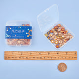 Alloy Charms, with Enamel, Sakura, Light Gold, Mixed Color, 11.5x15x2mm, Hole: 1.4mm, 60pcs/box