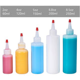 Plastic Glue Bottles, White, 15.1x4.7cm, Capacity: 200ml, 8pcs/set