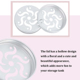 Aluminum Screw Cover, Scented Candle Lid, Flat Round, Windmill Pattern, 71x13mm, Inner Diameter: 67mm