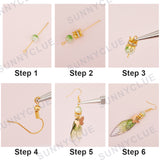DIY Wing Earring Making Kit, Including Resin Pendants, Glass Pearl Beads, Brass Pendants & Earring Hooks, Iron Bar Links Connectors, Mixed Color, 171Pcs/box