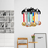 Iron Medal Hanger Holder Display Wall Rack, with Screws, Cycling, Mountain, 146x400mm