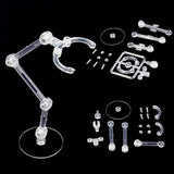 Plastic Model Toy Assembled Holder, with Iron Screws & Nuts, Clear, Package: 26x21cm