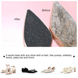 2 Rolls 2 Style PVC Non-Slip Shoes Sole Sticker Sheets, Adhesive Shoe Sole Protectors, High Heels Anti-Slip Shoe Pads, Black, 100x0.9mm, 1 roll/style