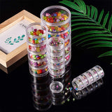 Plastic Bead Storage Containers, Column, Clear, 20vials/box