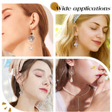 DIY Mushroom Earring Making Kit, Including Alloy & Acrylic Pendants, Imitation Jade Glass Beads, Brass Earring Hooks & Wine Glass Charm Rings, Antique Silver & Platinum, 138Pcs/box