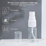 Plastic Spray Bottles Sets, with Fine Mist Sprayer & Dust Cap & Dropper & Funnel Hopper and Label Paster, Clear, Bottles: 7.9cm, capacity: 10ml, 24pcs/set