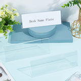 Acrylic Table Sign Holders,  L Shape Place Card Holders, for Wedding, Restaurant, Birthday Party Decorations, Clear, 46x280x101mm
