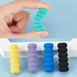 30Pcs 10 Colors EVA Foam Pencil Gripper, Pencil Holder, for Kids Students, Mixed Color, 37.5x12.5mm, Inner Diameter: 8mm, 3pcs/color