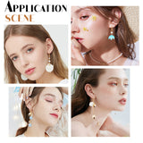 DIY Flower Drop Earring Making Kits, Including Acrylic Bead Caps & Pendants, Glass Pearl Beads, Brass Pendants & Earring Hooks & Pins & Chains & Jump Rings & Pins, Golden, Pendant: 40Pcs/box