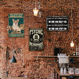 Vintage Metal Tin Sign, Iron Wall Decor for Bars, Restaurants, Cafe Pubs, Rectangle, Dog, 300x200x0.5mm