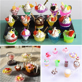 Plastic Mini Cups Set, Clay Mold, for DIY Ice Cream Cup Cream Clay Accessory Container, Clear, 25~42x21~35x30~50mm, 12pcs/set